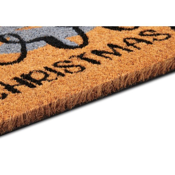Covoraș de intrare din fibre de nucă de cocos 40x70 cm  cu model de Crăciun Silver Christmas – Hanse Home-image-3
