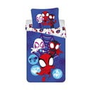 Lenjerie de pat pentru copii albastră din bumbac pentru pat de o persoană 140x200 cm Spidey – Jerry Fabrics