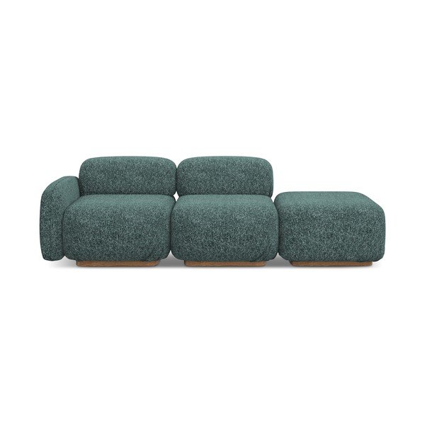 Șezlong modular turcoaz (cu colț pe partea stângă) Ailani – Makamii