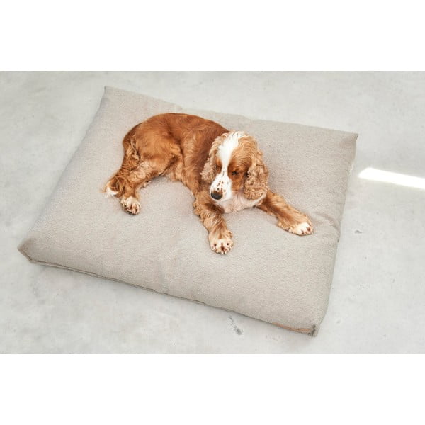 Saltea maro deschis pentru câini din material bouclé 120x90 cm Mondo Cappuccino L – MiaCara-image-2