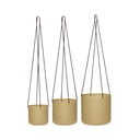 Ghivece decorative 3 buc. din metal de agățat / de perete ø 25 cm Bloom – Hübsch