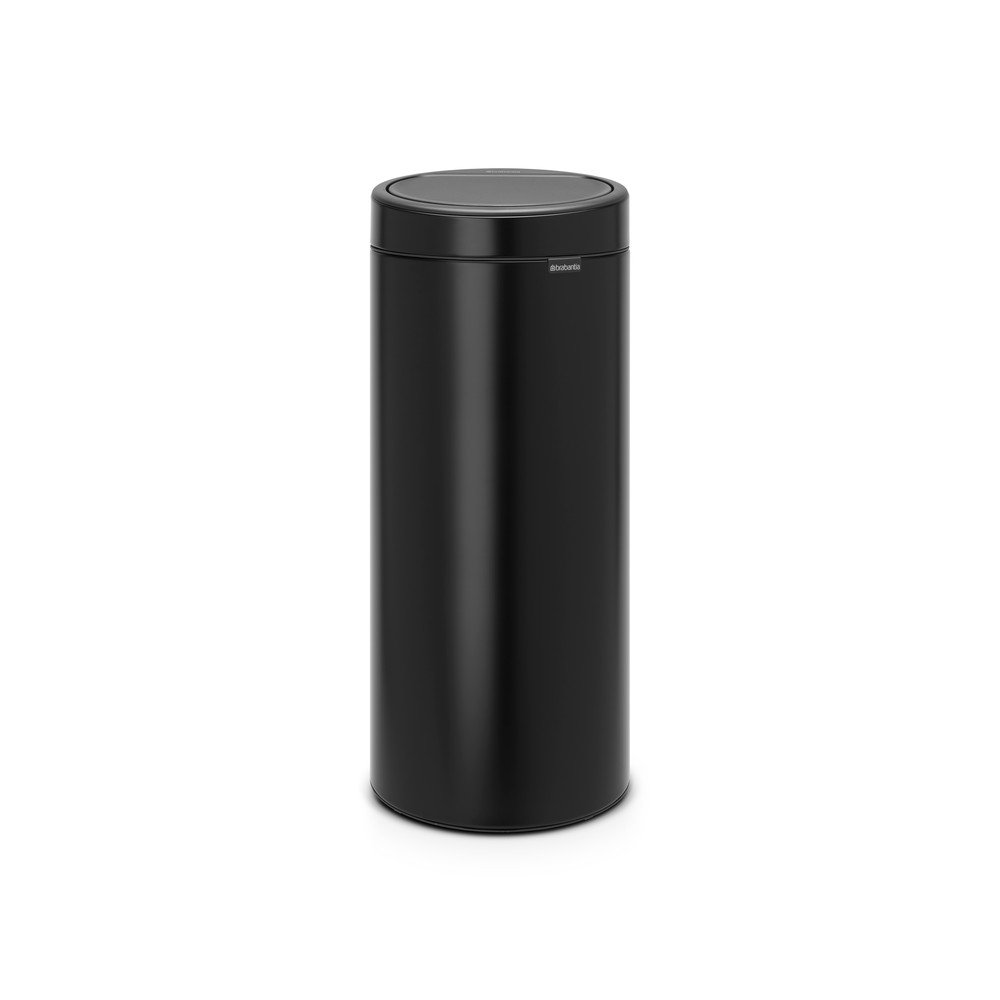 Coș de gunoi negru mat cu senzori de atingere din oțel 30 l Touch Bin – Brabantia