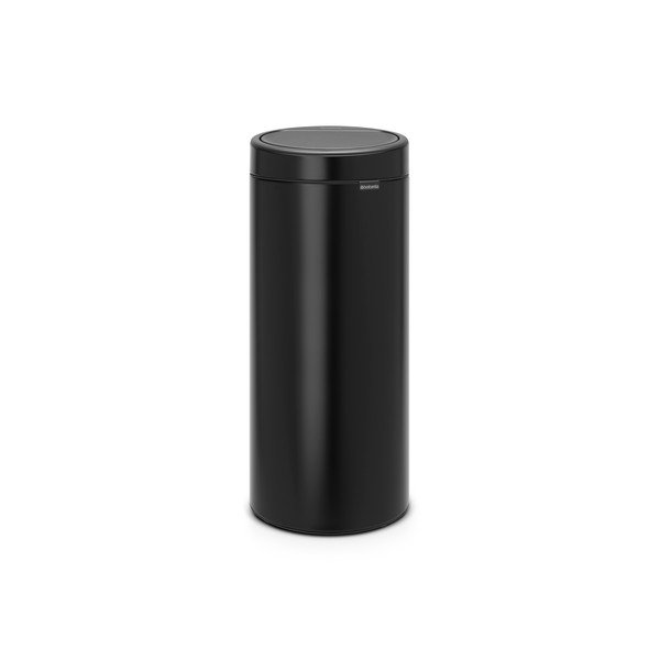 Coș de gunoi negru mat cu senzori de atingere din oțel 30 l Touch Bin – Brabantia