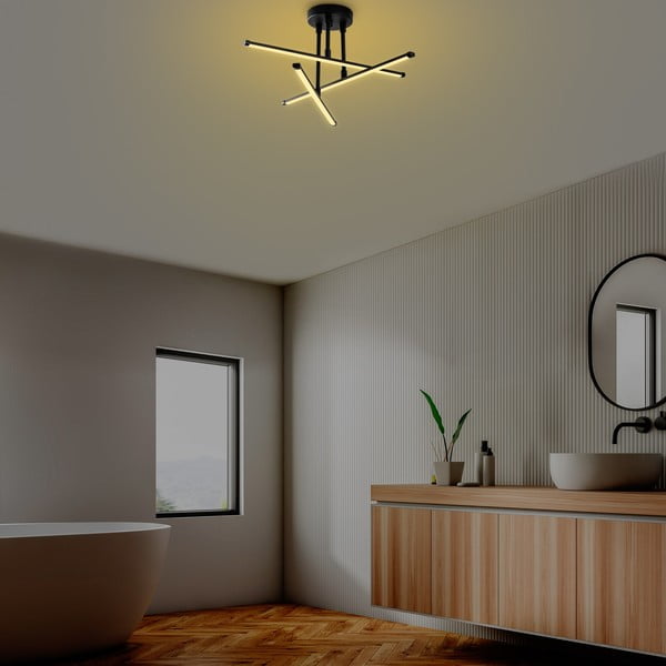 Plafonieră neagră LED 26x51 cm Umut – Opviq lights-image-3