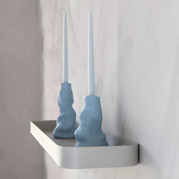 Raft pentru baie gri deschis de montat pe perete din oțel Carry – Mette Ditmer Denmark-image-3