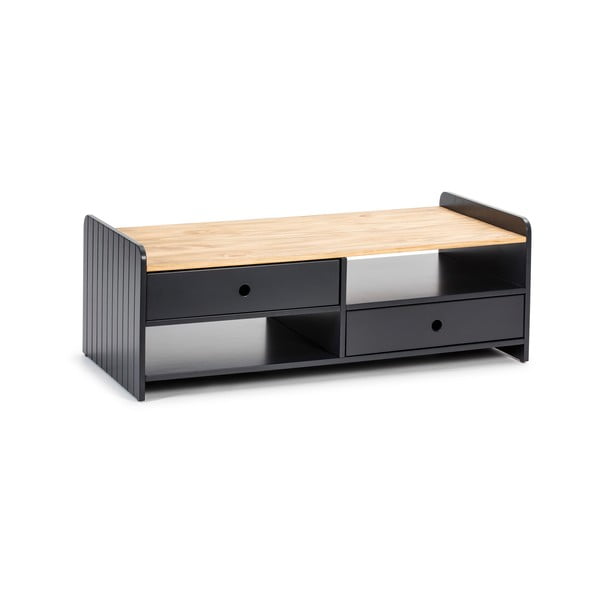 Măsuță de cafea cu blat în decor de lemn de pin Marckeric Monte, gri-image-1