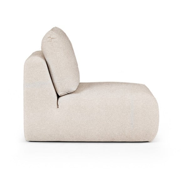 Fotoliu crem cu tapițerie din țesătură bouclé Mirel – Rodier-image-3