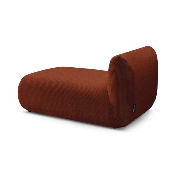 Modul pentru canapea portocaliu cu tapițerie din catifea reiată Lecomte – Bobochic Paris-image-3