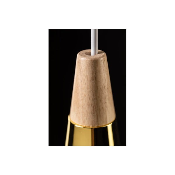 Lustră gri cu abajur din lemn/cu abajur din metal Skandi – GTV-image-3