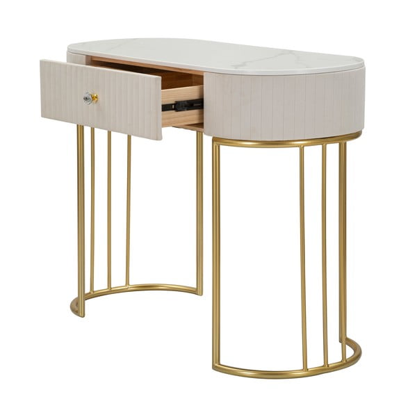 Masă consolă bej 100x40 cm Montpellier - Mauro Ferretti-image-3