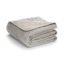 Cuvertură grej matlasată din catifea 240x260 cm Laila – Restilo