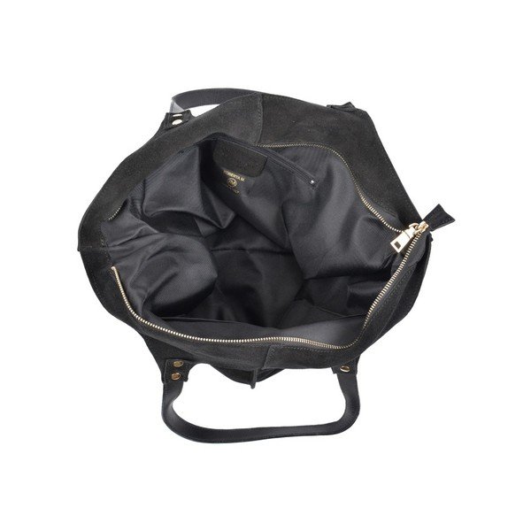 Geantă din piele Roberta M Magna, negru-image-1