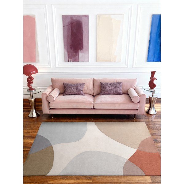 Covor bej țesut manual din lână 160x230 cm Hackney Clarissa – Ted Baker-image-1