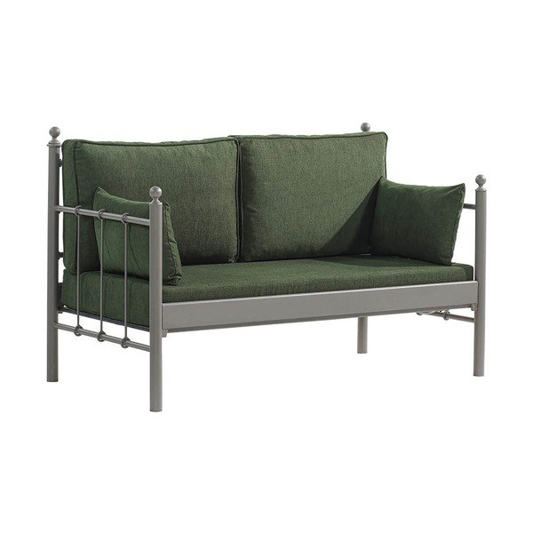 Canapea de grădină verde din metal Lalas – Floriane Garden