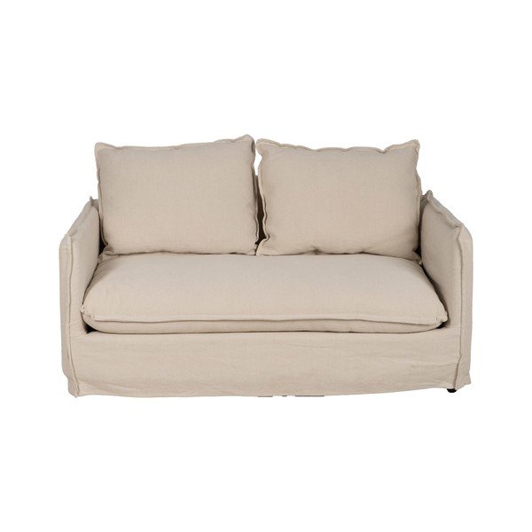 Canapea crem cu tapițerie din in 160 cm – Ixia