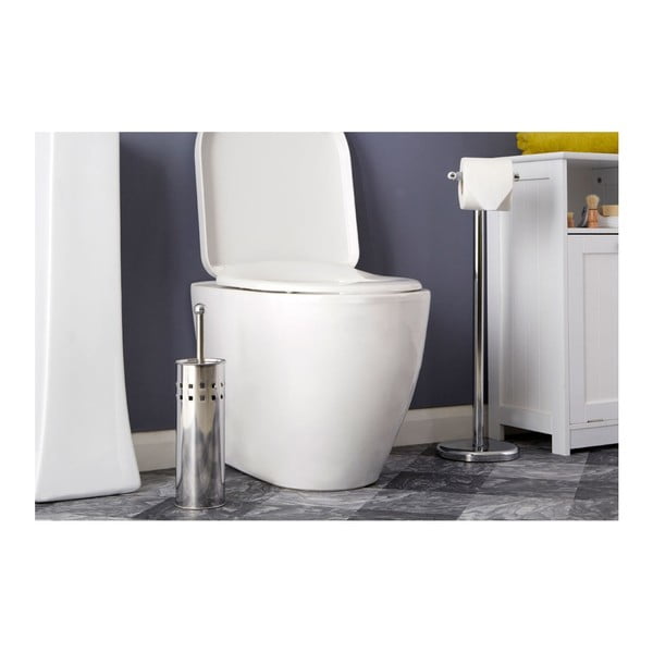 Perie de WC argintiu-mat din oțel inoxidabil Indy – Premier Housewares-image-1