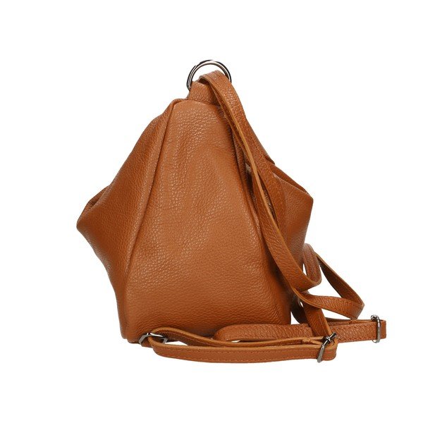Rucsac din piele maro Chicca Borse-image-4