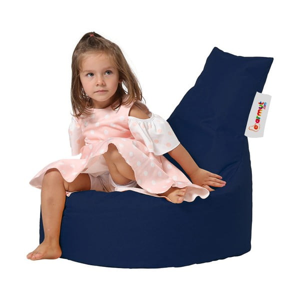 Fotoliu puf pentru copii albastru închis Baton – Floriane Garden-image-2