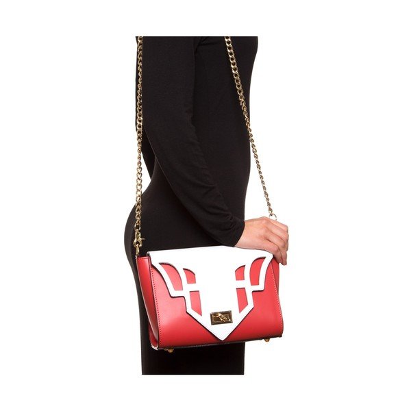 Geantă din piele Luisa Vannini 3036, roșu-image-3