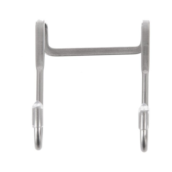 Cârlige argintii 2 buc. de agățat din oțel inoxidabil – Orion-image-2