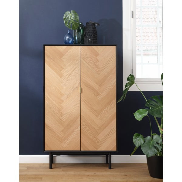 Comodă cu aspect de lemn de stejar Unique Furniture Calvi-image-1