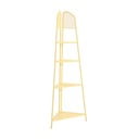 Etajeră metalică pe colț pentru balcon, înălțime 180 cm, galben MWH - Garden Pleasure