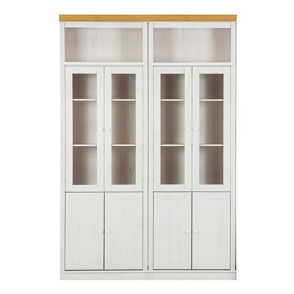 Vitrină albă din lemn de pin 148x223 cm Anita – Støraa