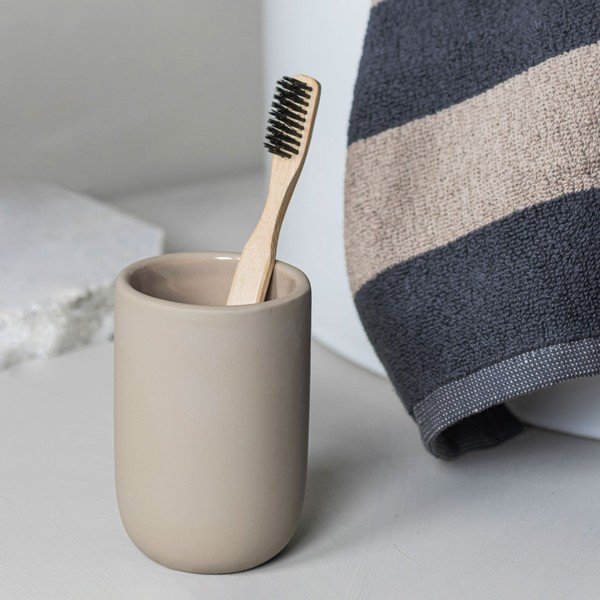 Perie de WC crem din ceramică Lotus – Mette Ditmer Denmark-image-4