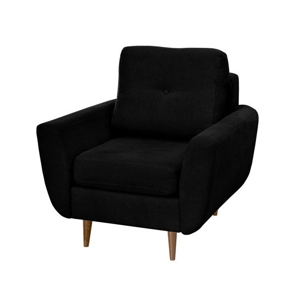 Fotoliu Mazzini Sofas Flower, negru-image-1