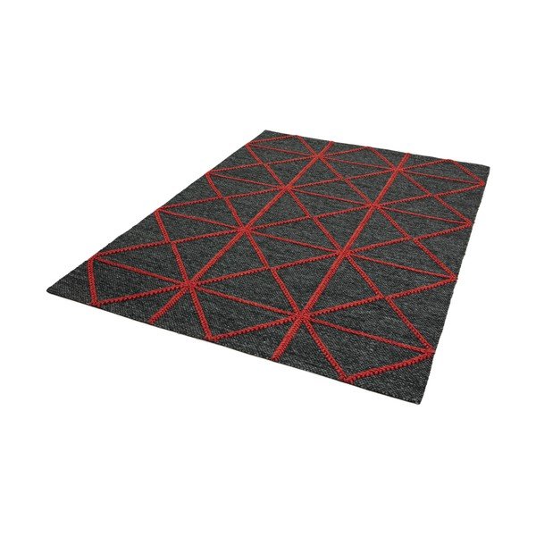 Covor Asiatic Carpets Prism, 160 x 230 cm,negru-roșu-image-2