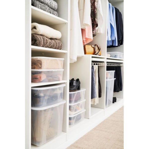 Cutie de depozitare din plastic cu capac 29 l Lona - Rotho-image-1