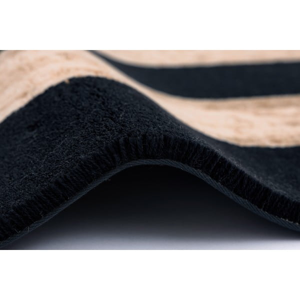 Covor negru-bej din lână 170x240 cm Agnus Art Deco II – Agnella-image-2