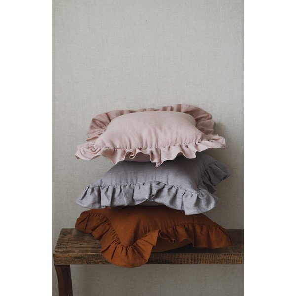 Față de pernă pentru copii Powder Pink Frill - Moi Mili-image-2