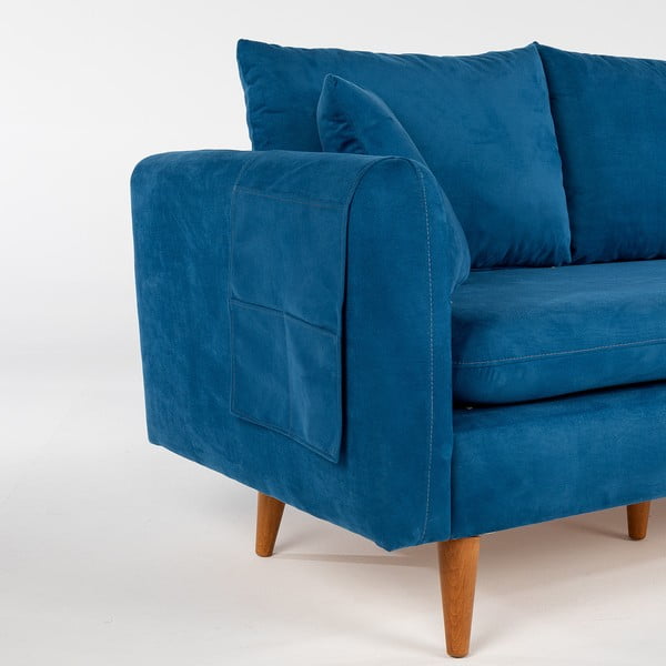 Canapea albastru-închis 215 cm Sofia – Balcab Home-image-1