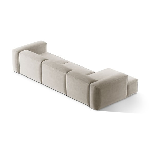 Colțar bej (cu colț pe partea stângă/cu șezlong) Bergamo – Cosmopolitan Design-image-4