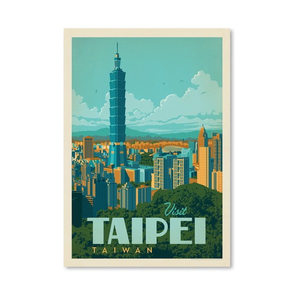 Poster Americanflat Taipei, 42 x 30 cm