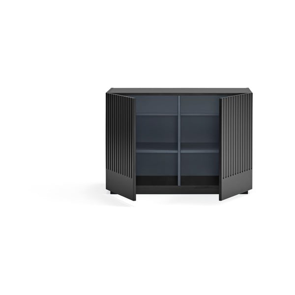 Comodă neagră joasă 100x70 cm Doric – Teulat-image-2