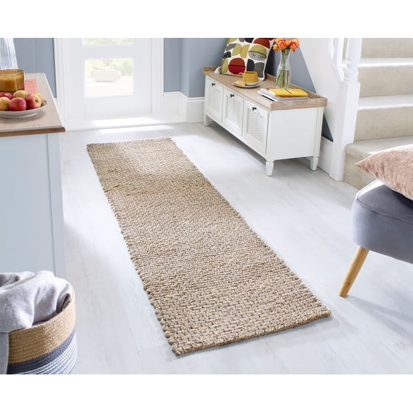 Covor în culoare naturală din iută 60x150 cm Sol – Flair Rugs-image-1