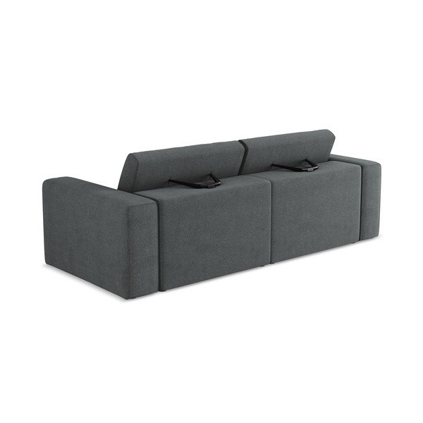Canapea modulară gri 224 cm Kalea – Makamii-image-3