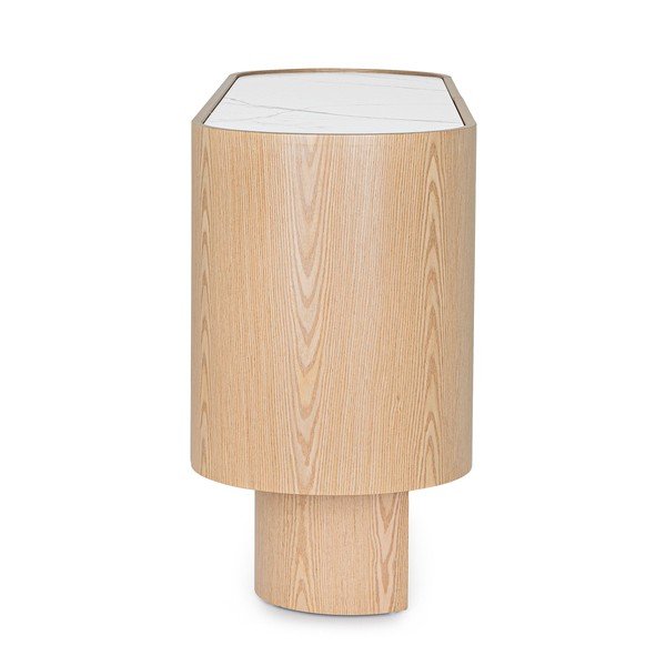 Comodă în culoare naturală deschisă cu aspect de lemn de stejar 160x80,5x45,5 cm Otilia – Bizzotto-image-3