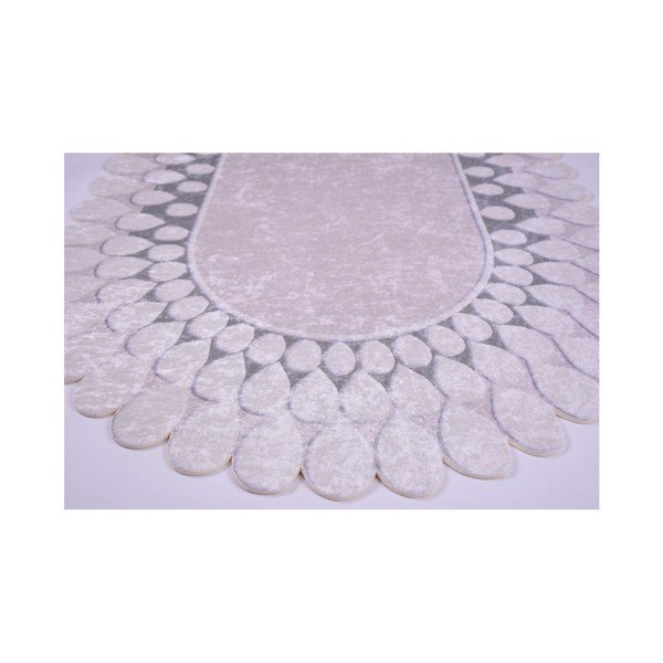 Covor Vitauss Zinno Oval Gri, 80 x 120 cm, gri-image-1