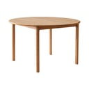 Masă de dining în culoare naturală rotundă extensibilă din lemn de stejar ø 120 cm Noor – Hammel Furniture