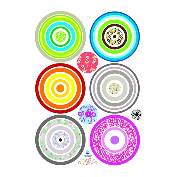 Set autocolante Ambiance Colorful Bubbles-image-1