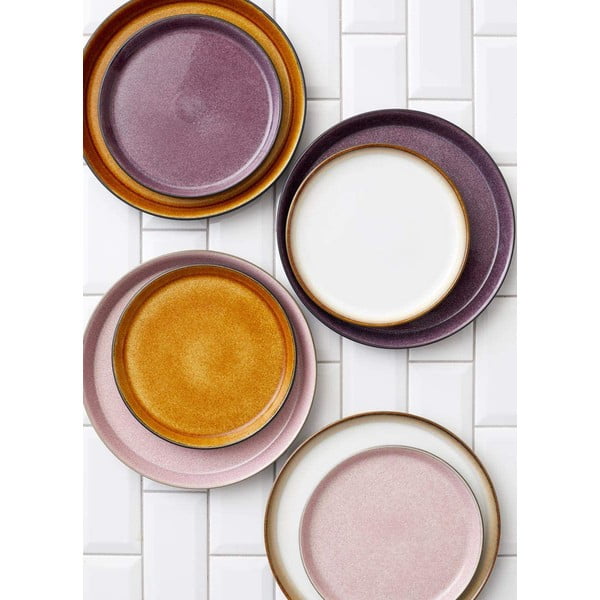 Farfurie roz/gri din gresie ø 27 cm Gastro Grey/Light Pink – Bitz-image-1