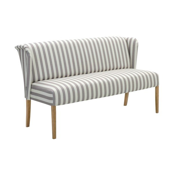 Bancă căptușită Max Winzer Hendrick, alb-gri-image-2