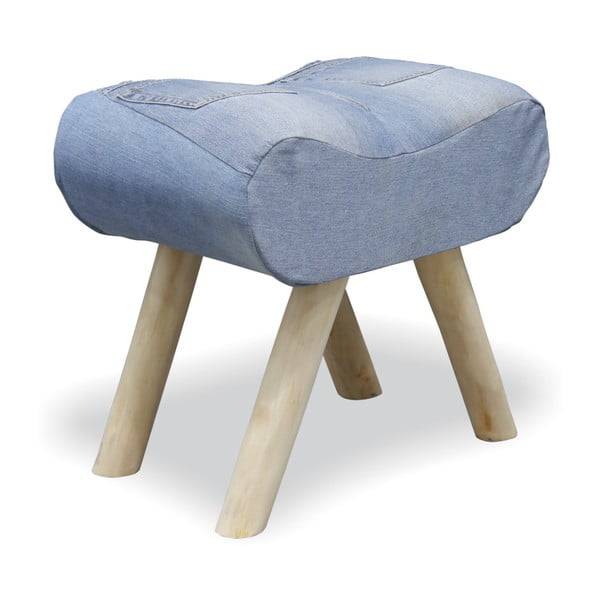 Scaun din lemn de tec Bluebone Denim, 50 x 45 cm