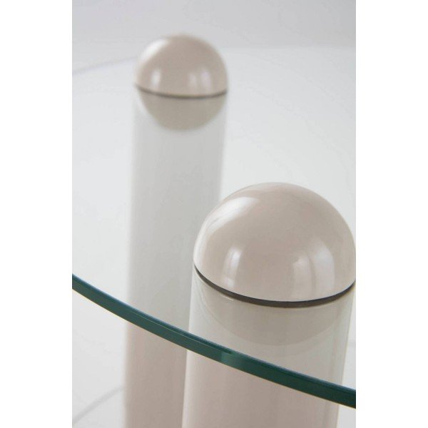 Măsuță auxiliară rotundă din sticlă ø 48 cm Egan – Jotex-image-3