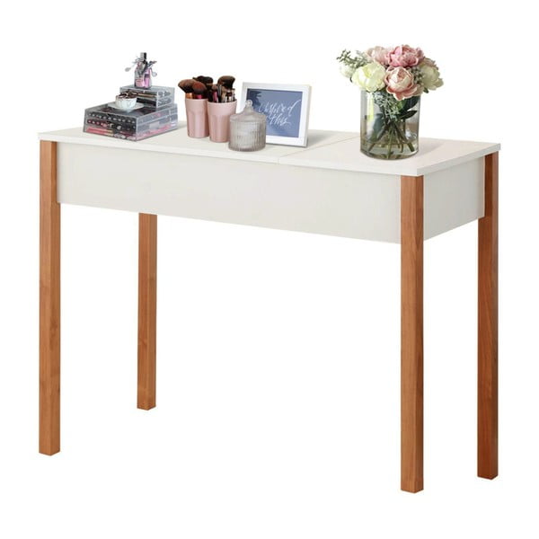 Masă din lemn Støraa Caitlin, alb-image-1