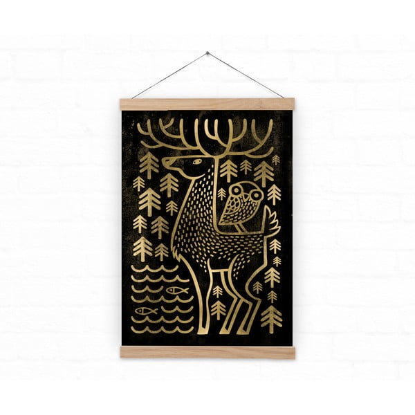 Poster Golden Deer, vel. A3