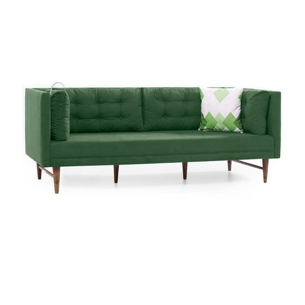 Canapea cu 3 locuri Balcab Home Eva, verde
